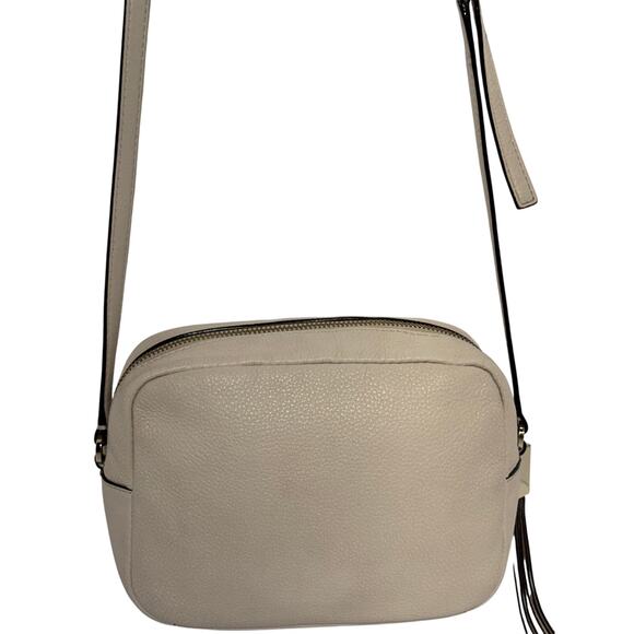 Kate Spade "Mindy" Crossbody Bag Cream / Oatmeal Colored Pebbled Leather - Picture 2 of 9